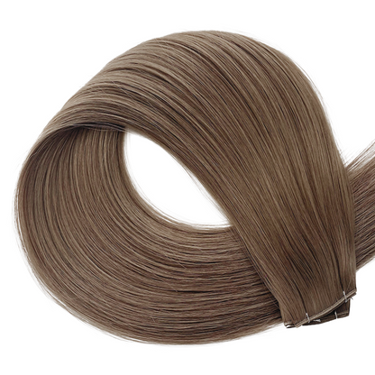 Luxury double drawn remy hair extensions shade Linen brown